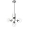 Z-Lite Parsons 4 Light Chandelier, Matte Black & Clear 477-4MB-BN - alternate 6